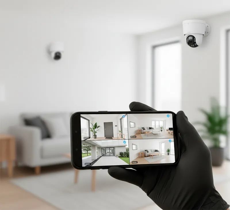 Monitoreo remoto de cámaras WiFi en un smartphone, servicio de instalación de TECNOCOM VALLE en Buga